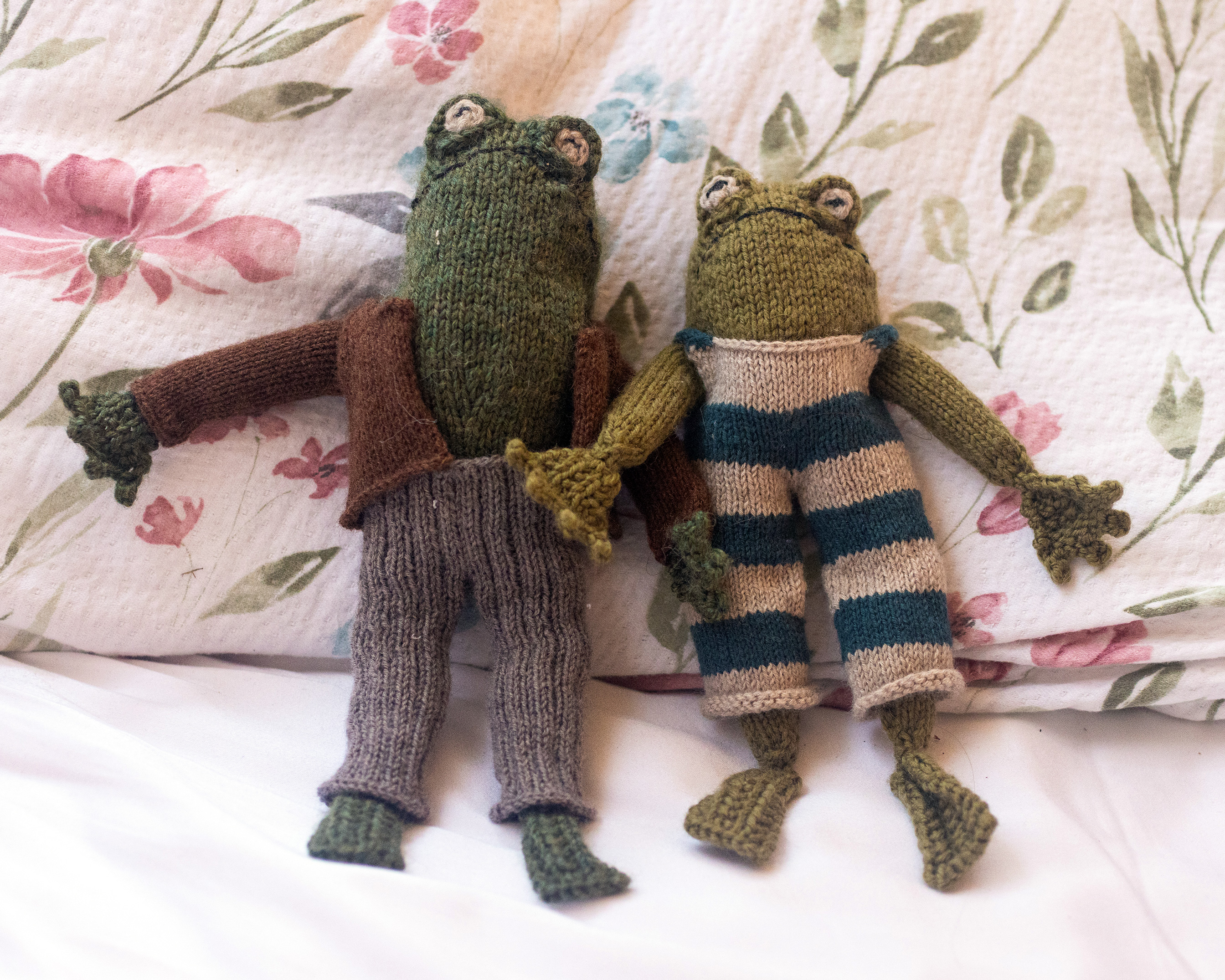 Frog and Toad dolls