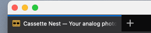 Firefox tab with close button animating in place of the favicon when you hover over the tab.